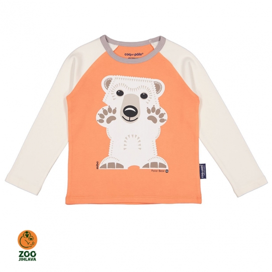 Dětské triko dlouhý rukáv - lední medvěd