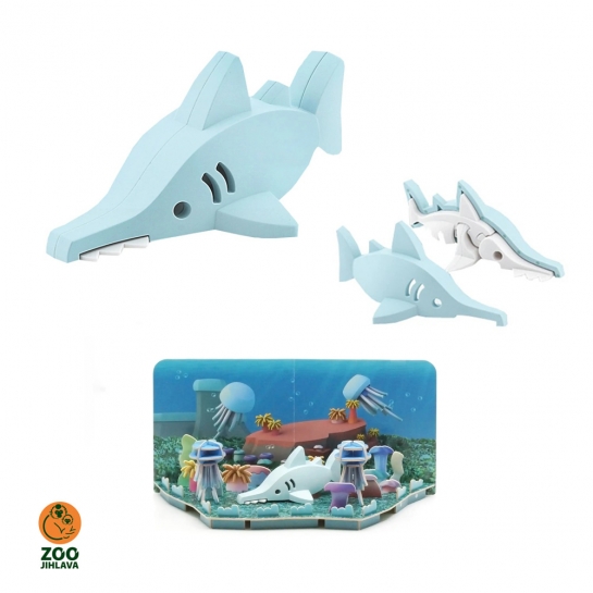 Edukativní skládací hračka - žralok pilonos